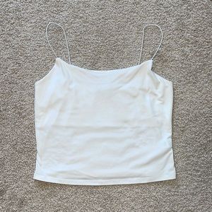 Spaghetti strap white cami